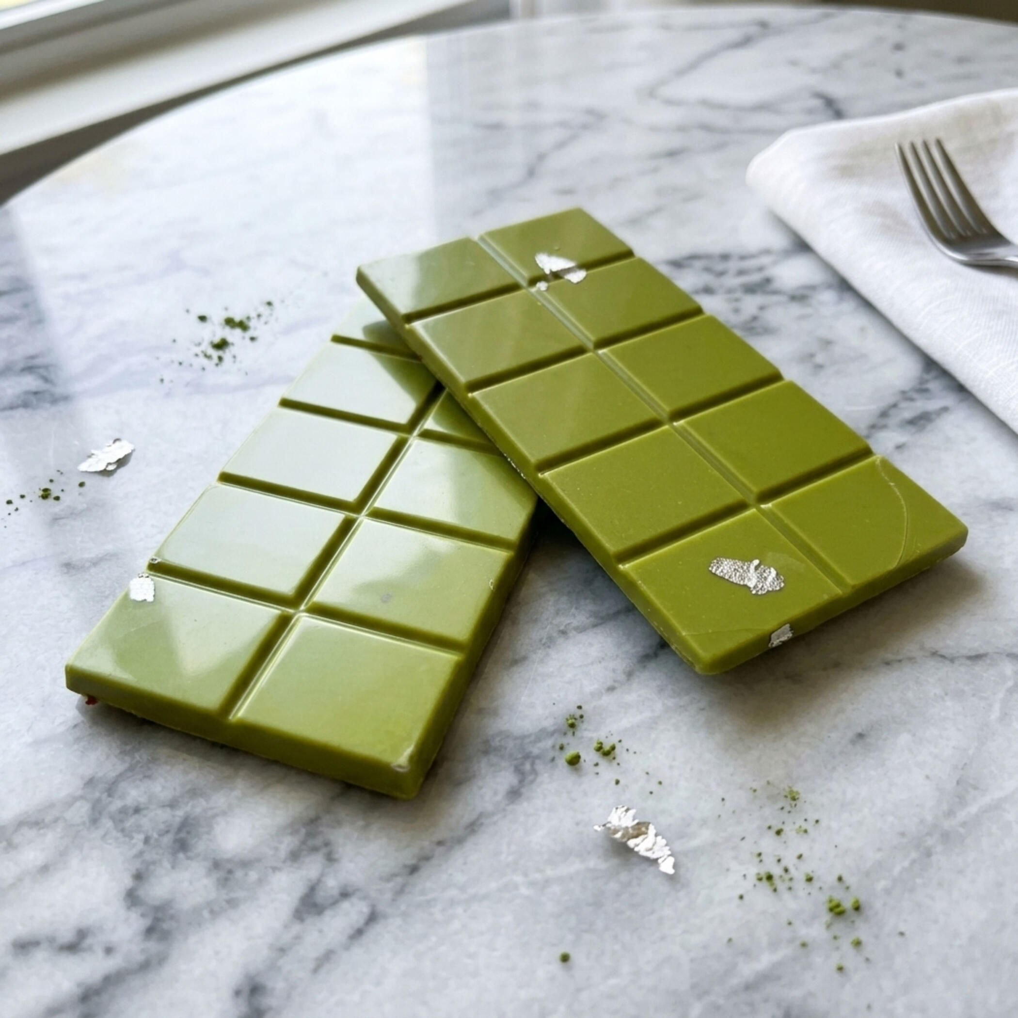 Matcha Strawberry Chocolate bars Ruby